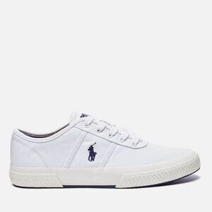 Polo Ralph Lauren Tyrian White Canvas Sneakers